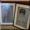 A12. Mid Century hand drawn portraits. 